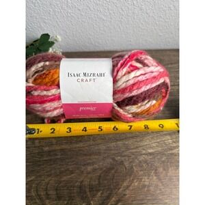 Isaac Mizrahi Craft Lexington Yarn Gramercy Park Super Bulky Pink Brown 140g